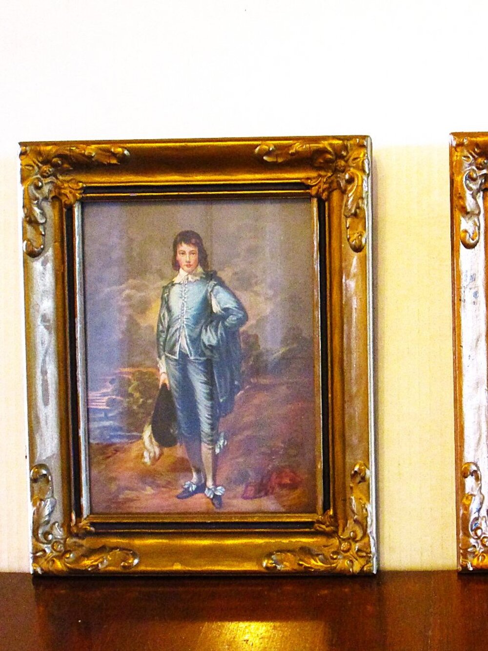 Vintage The Blue Boy art print by Thomas Gainsborough famous masterpiece 1770